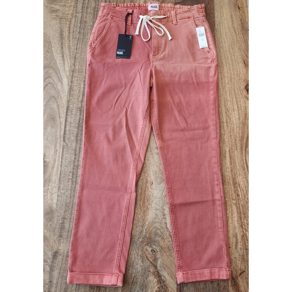 Paige Christy Pants Womens 29 Pink Jogger Twill Elastic Waist Anthropologie